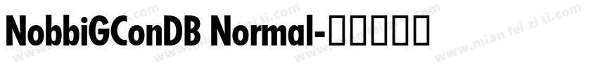 NobbiGConDB Normal字体转换